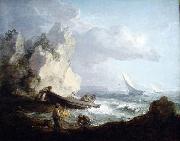 Thomas Gainsborough Seashore with Fishermen oil